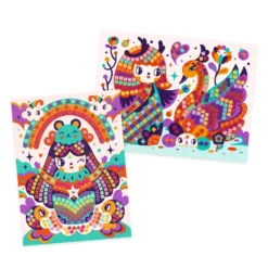 DJECO Glitter Mozaiek Kokeshi 5 Jr+ 8 DJECO Glitter Mozaiek Kokeshi 5 Jr+ -Djeco DJECOglittermozaiekkokeshi5jr DJ08904d