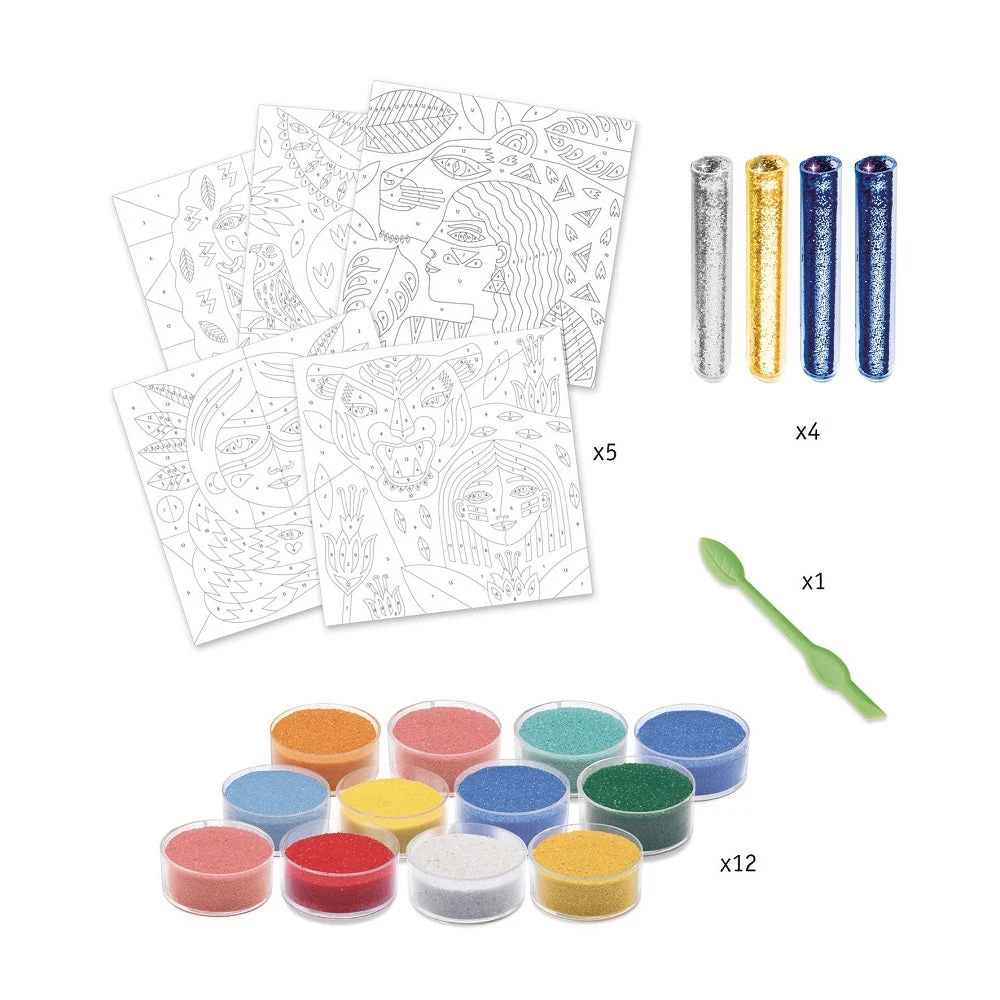 DJECO Glitter Zand Animal Totem 8 Jr+ 3 DJECO Glitter Zand Animal Totem 8 Jr+ - Afbeelding 3