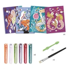 DJECO Glitter Zand Zeemeermin 7 Jr+ -Djeco DJECOglitterzandzeemeermin7jr DJ09507