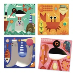 DJECO Houten Blokpuzzel Puzz-up Sea 3 Jr+ -Djeco DJECOhoutenblokpuzzelPuzz upsea3jr DJ01913