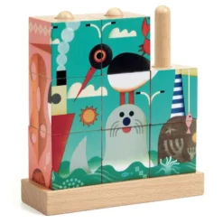 DJECO Houten Blokpuzzel Puzz-up Sea 3 Jr+