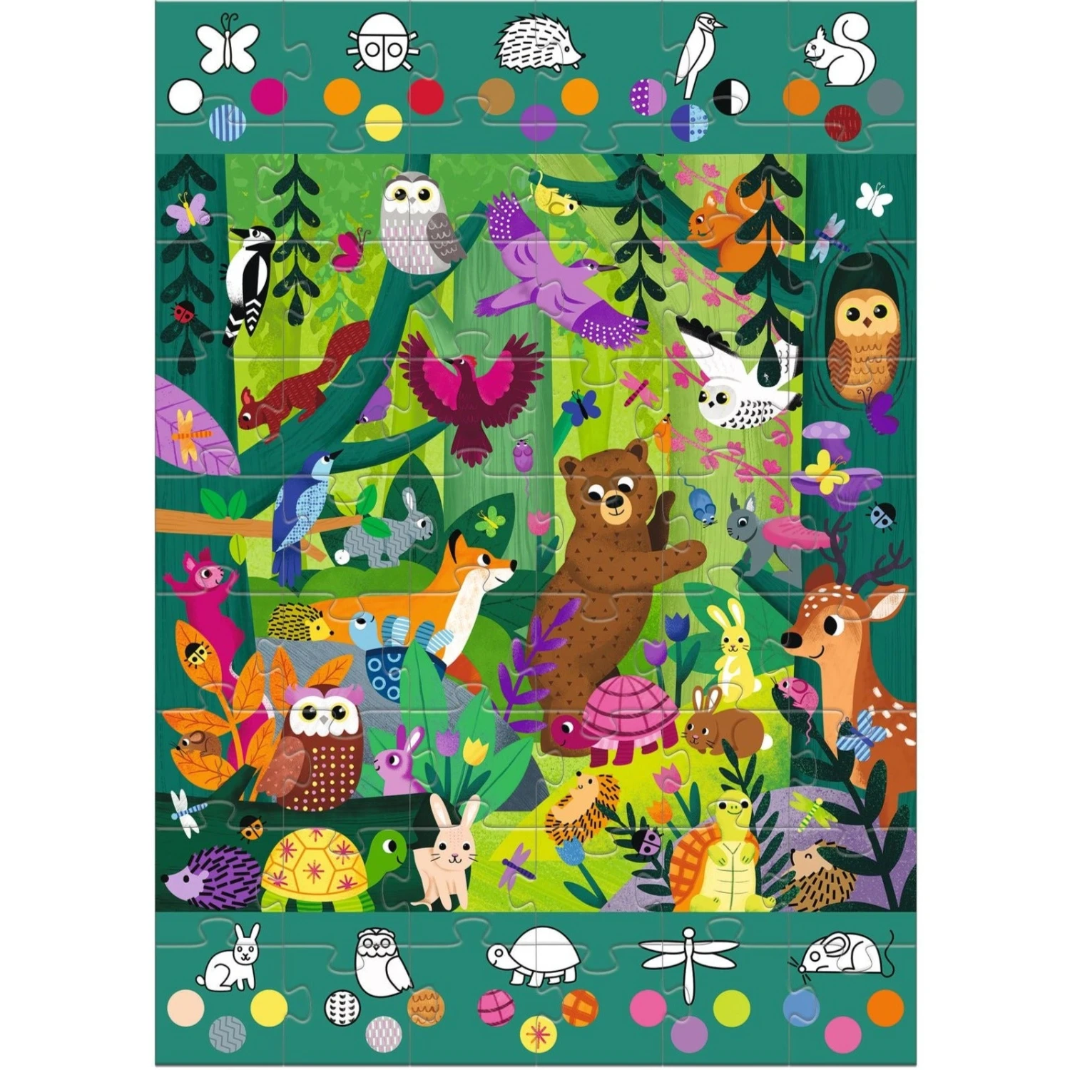 DJECO Jumbo Puzzel Bos 5 Jr+/ 54 Stks 2 DJECO Jumbo Puzzel Bos 5 Jr+/ 54 Stks - Afbeelding 2