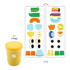 DJECO Klei Myplasti Animales 18 Mnd+ -Djeco DJECOkleiMyplastiAnimales18mnd DJ09030a