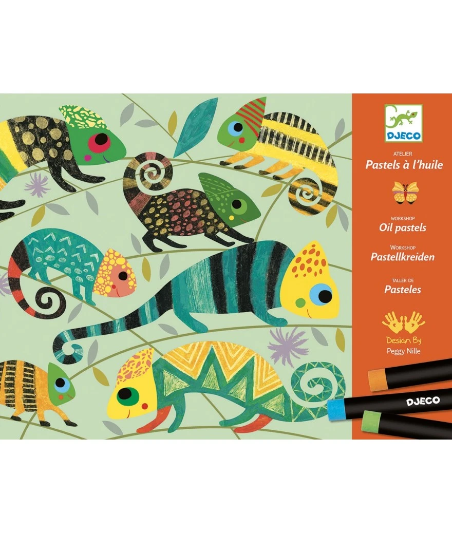 DJECO Kleuren Met Waskrijtjes 6 Jr+ 1 DJECO Kleuren Met Waskrijtjes 6 Jr+