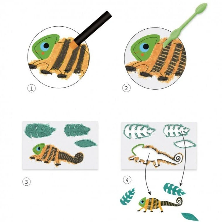 DJECO Kleuren Met Waskrijtjes 6 Jr+ 3 DJECO Kleuren Met Waskrijtjes 6 Jr+ - Afbeelding 3