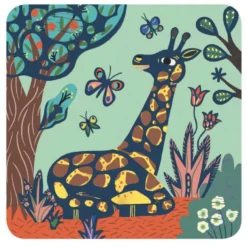 Nieuwe Producten -Djeco DJECOkrasfoliekaartenGrotedieren3jr DJ09095a