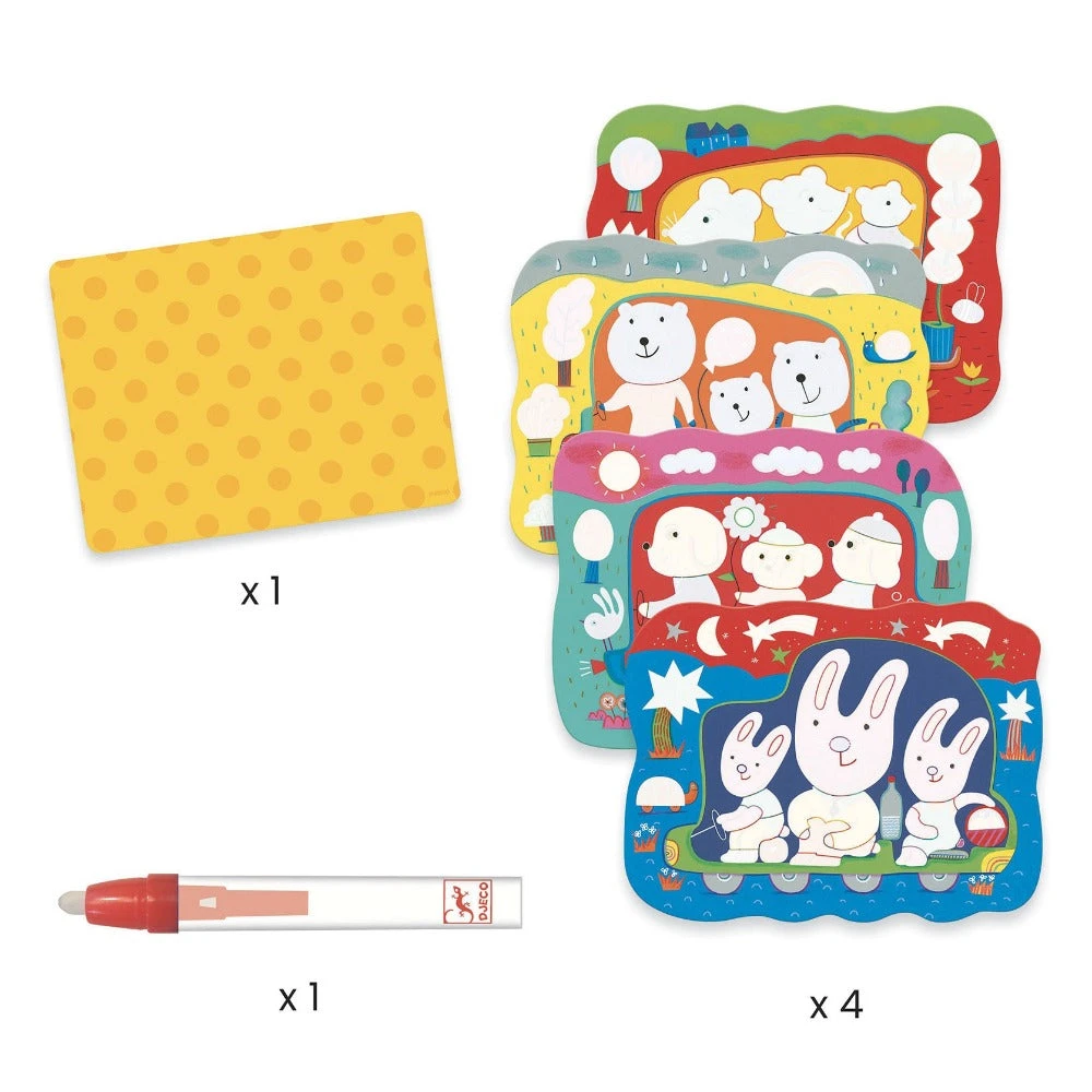 DJECO Magisch Kleuren Hidden On The Road 18 Mnd+ 4 DJECO Magisch Kleuren Hidden On The Road 18 Mnd+ - Afbeelding 4