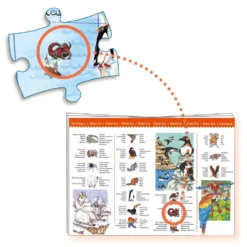 DJECO Observatie Puzzel Animals 5 Jr+/ 100 Stks -Djeco DJECOobservatiepuzzelanimalsDJ07420c
