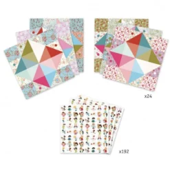 DJECO Origami Zoutvaatjes Sweet 24 Stks -Djeco DJECOorigamizoutvaatjesms24stksDJ08773c