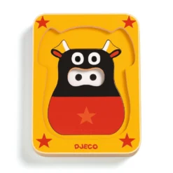 DJECO Puzzel 3 Lagen Leo & Co 1 Jr+ -Djeco DJECOpuzzel3lagenLeo Co1jr DJ01475d