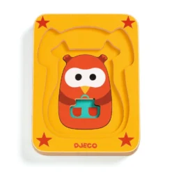 DJECO Puzzel 3 Lagen Leo & Co 1 Jr+ -Djeco DJECOpuzzel3lagenLeo Co1jr DJ01475e