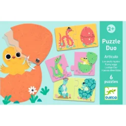 DJECO Puzzel Duo Articulo Grappige Eieren 2 Jr+ 6 DJECO Puzzel Duo Articulo Grappige Eieren 2 Jr+ -Djeco DJECOpuzzelduoarticulograppigeeierenDJ08193e
