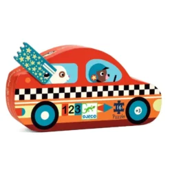 DJECO Puzzel Racing Car 3 Jr / 16 Stks