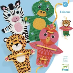 DJECO Rijgdieren Feltimix 2 Jr+