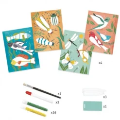 DJECO Schilderen Met Kralen Zoologie 7 Jr+ -Djeco DJECOschilderenmetkralenzoologieDJ09410c