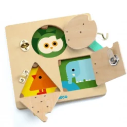 DJECO Slotjes Leren Lock Basic 3 Jr+