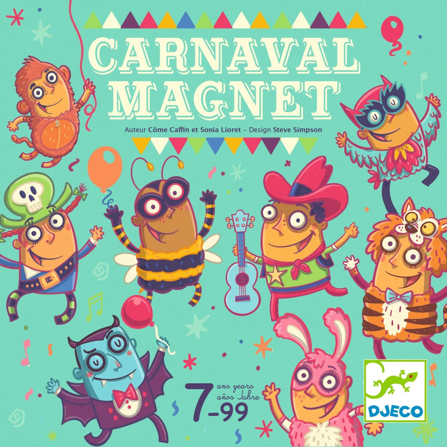 DJECO Spel Carnaval Magnet 7 Jr+ 1 DJECO Spel Carnaval Magnet 7 Jr+