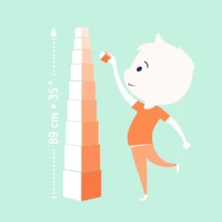 DJECO Stapeltoren Wilde Dieren 12 Mnd+ -Djeco DJECOstapeltorenwildedierenDJ08511g