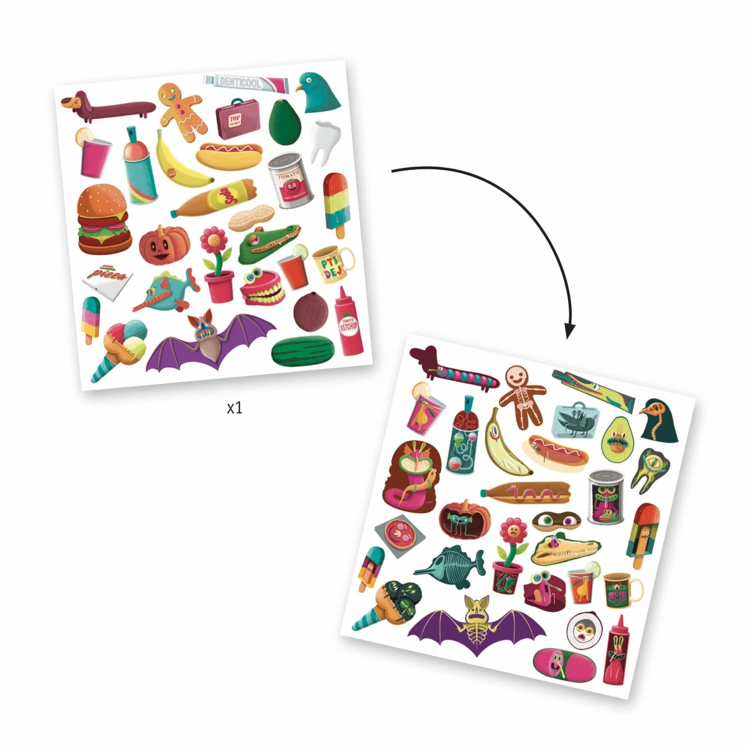 DJECO Stickers X-Rays 2 DJECO Stickers X-Rays - Afbeelding 2