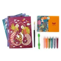 DJECO Glitter Zand Zeemeermin 7 Jr+ -Djeco djeco glitter zand zeemeerminnen dj09507 b