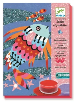 DJECO Glitter Zand Vissen 6 Jr+