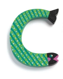 DJECO Houten Letter Animal C