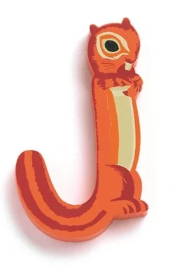 DJECO Houten Letter Animal J