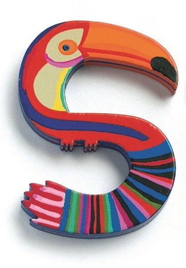 DJECO Houten Letter Animal S 1 DJECO Houten Letter Animal S