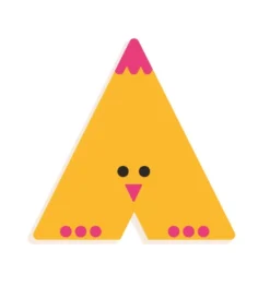 DJECO Houten Letter Designed Animal A
