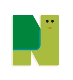 DJECO Houten Letter Designed Animal N
