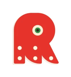 DJECO Houten Letter Designed Animal R