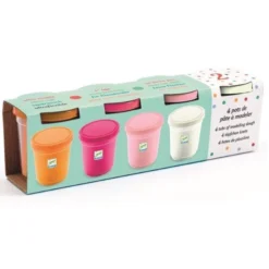 DJECO Klei Ultra Soft 4 Kleuren Sweet 18 Mnd+