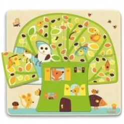 DJECO Puzzel 3 Lagen Chez Nut 18 Mnd