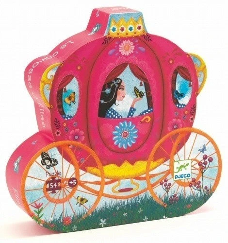 DJECO Puzzel De Koets Van Elise 4 Jr / 54 Stks 1 DJECO Puzzel De Koets Van Elise 4 Jr / 54 Stks