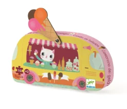 DJECO Puzzel Ice Cream Truck 2 Jr / 16 Stks